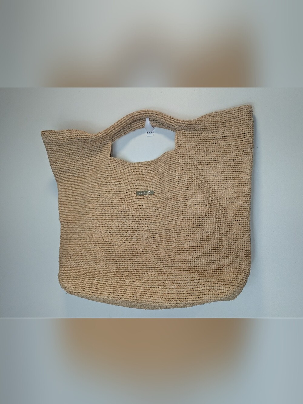 Monday Swimwear Paloma Raffia Tote Bag Large Resort Tropical Quiet Luxury Chic - Picture 7 of 12